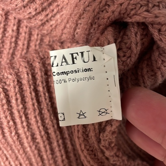 NWT ZAFUL Forever Young Crop Sweater Size 4 - Picture 5 of 5